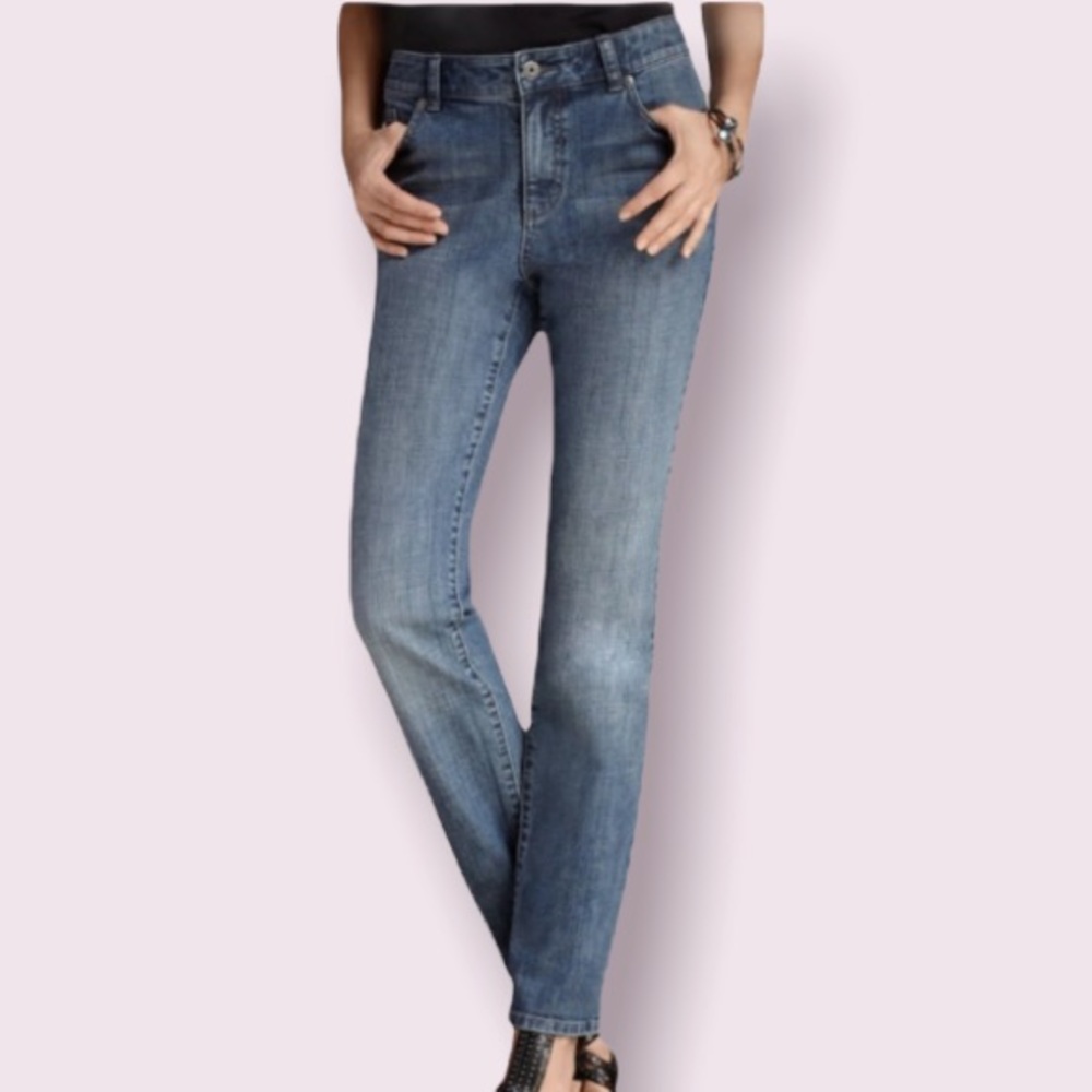 Chico’s Platinum Denim Slim Leg Jeans